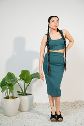 TEAL TERRAIN Bodycon Co-ord