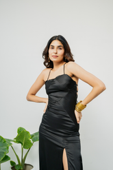 NOIR ENCHANTÉ Satin Dress