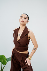 SHADOW BLOOM Linen Co-ord