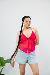 DAHLIA TWIST Halter Top