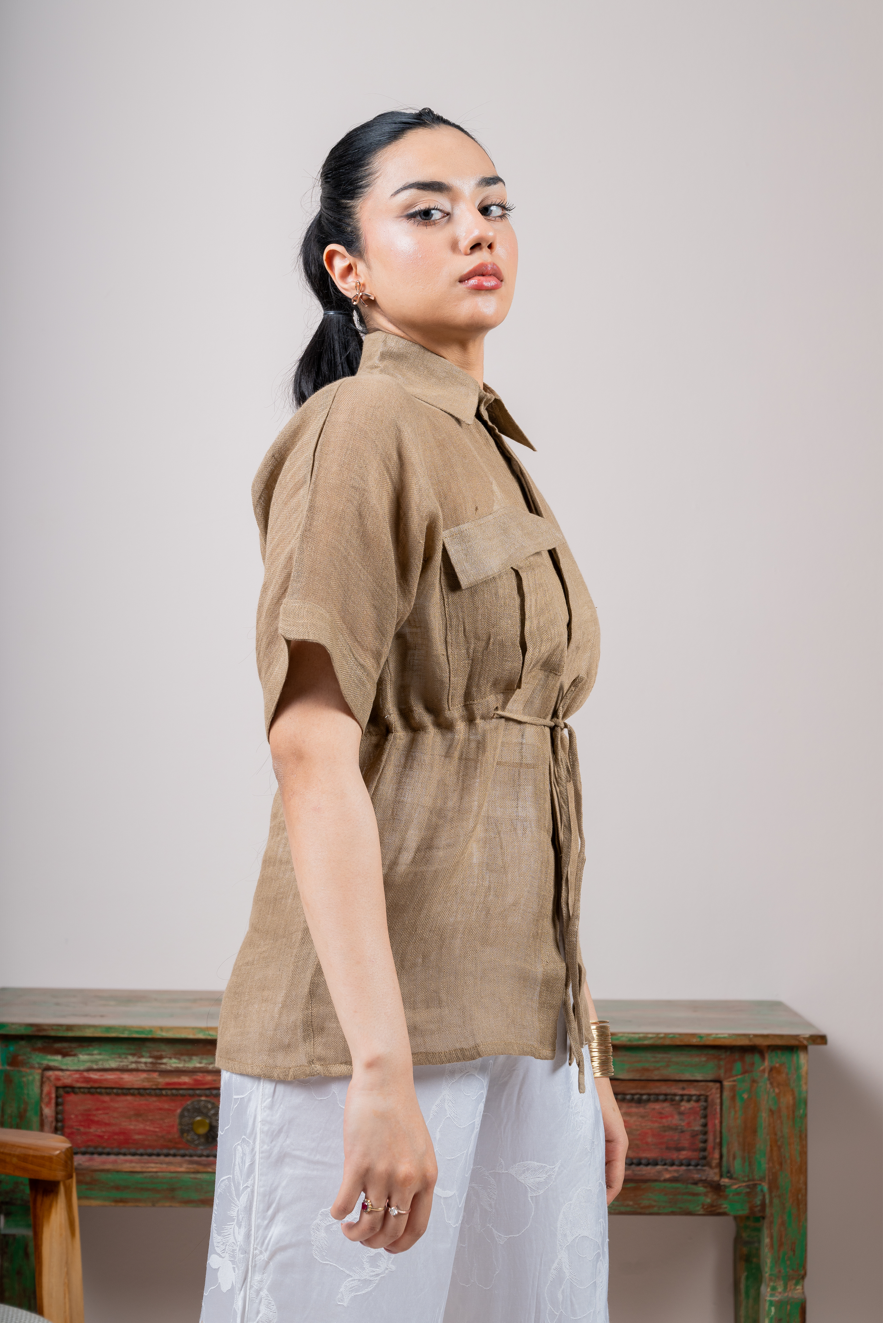 DESERT DRIFT Linen Shirt