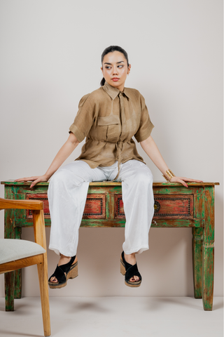 DESERT DRIFT Linen Shirt