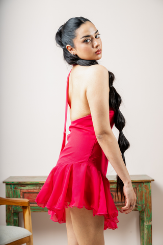 VEIL RUSH One-Shoulder Dress