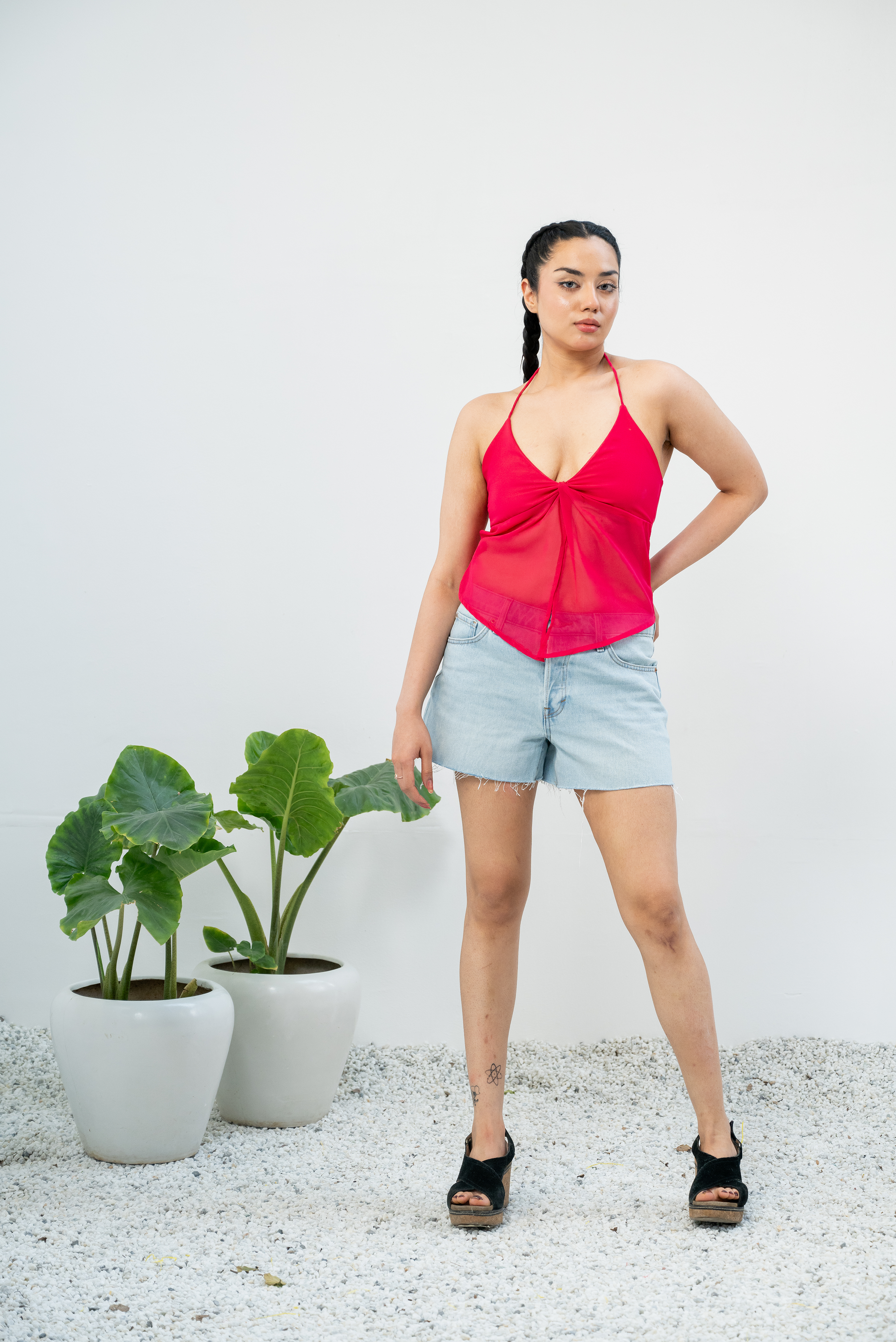 DAHLIA TWIST Halter Top