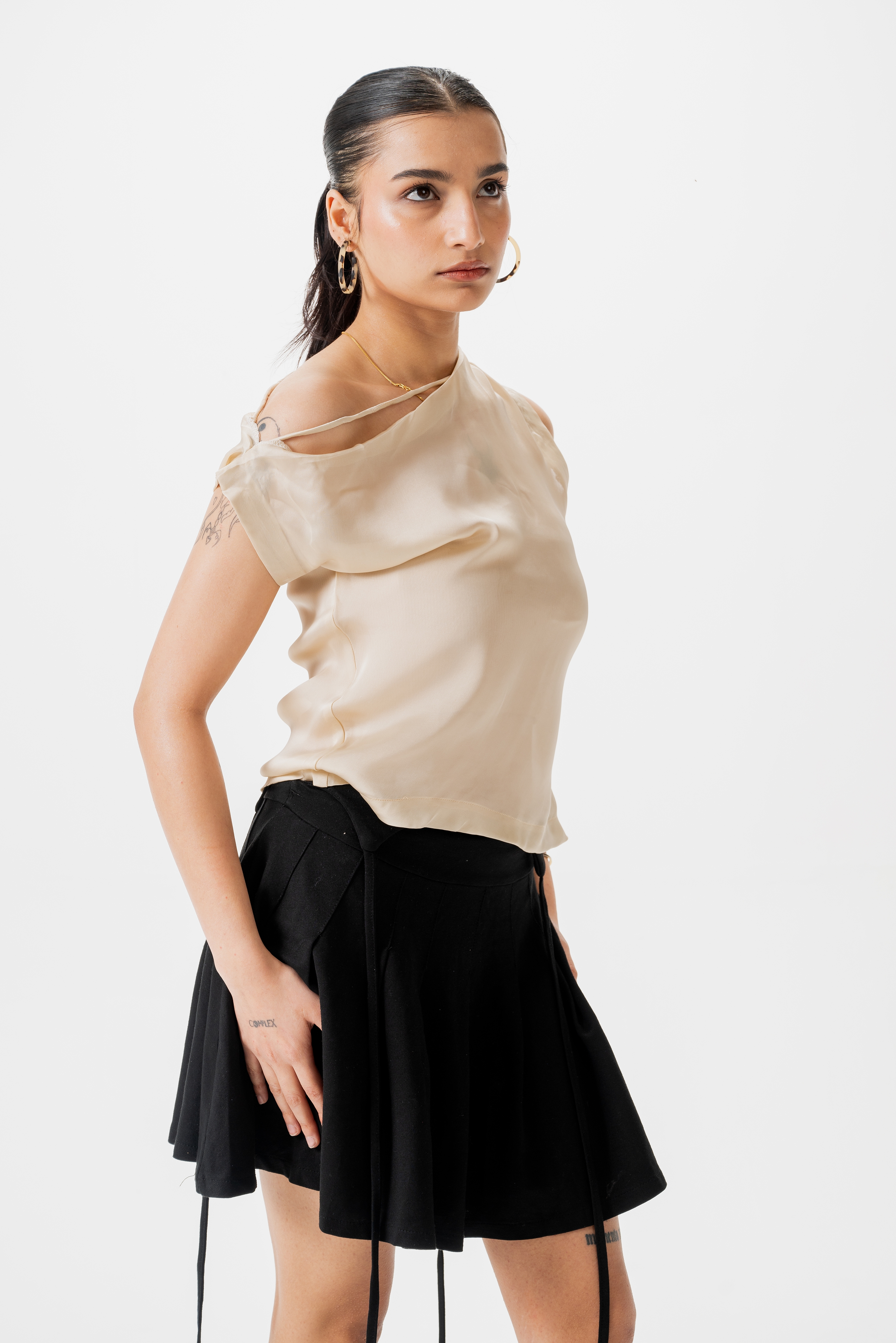GOLDEN GLOW Silk Top