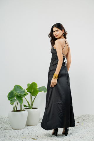 NOIR ENCHANTÉ Satin Dress