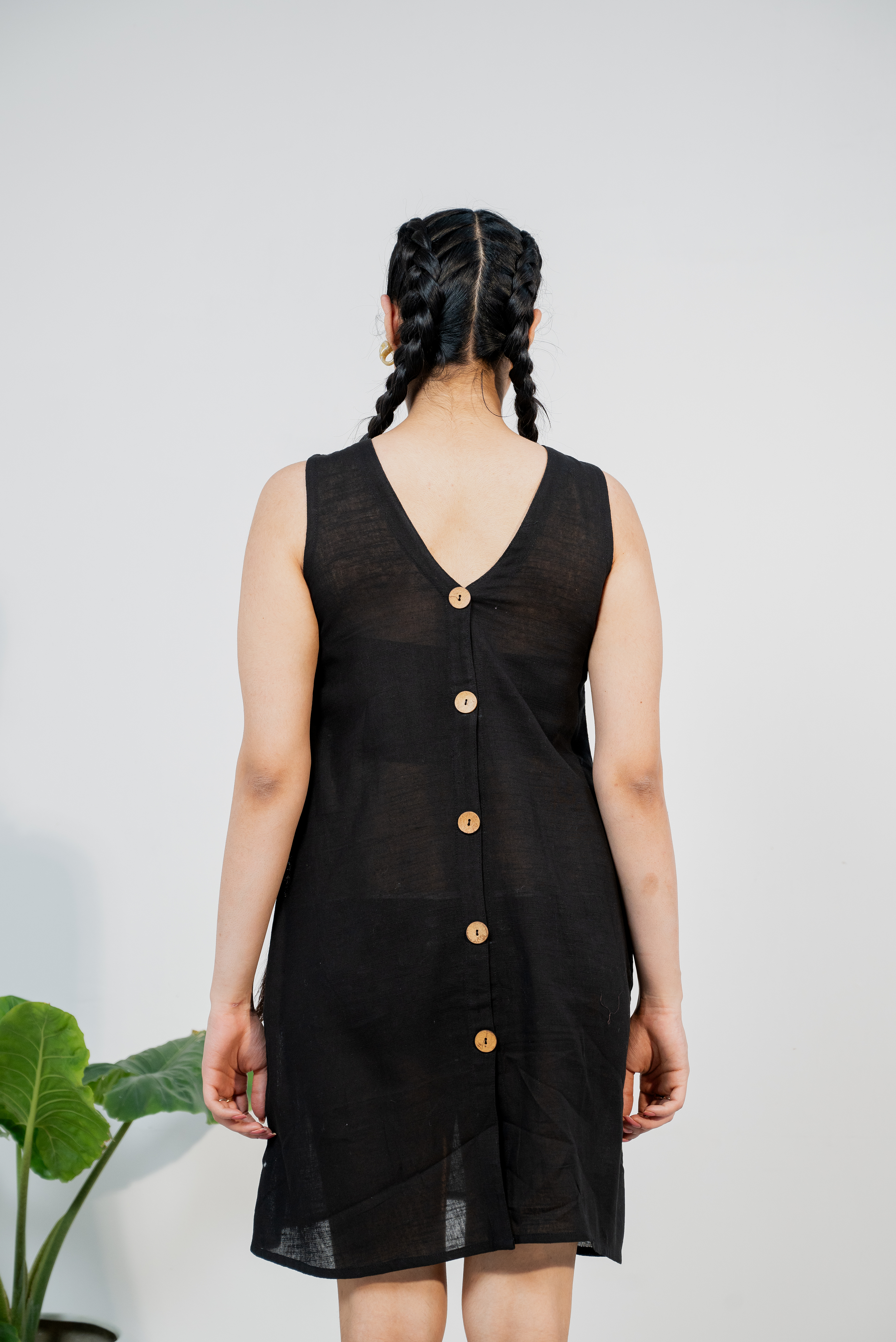 WINK & WAVE Linen Dress