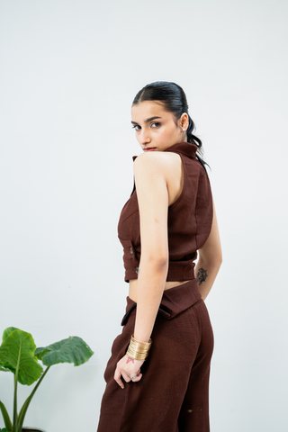 SHADOW BLOOM Linen Co-ord