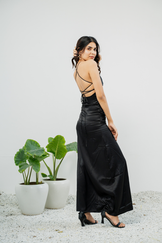 NOIR ENCHANTÉ Satin Dress