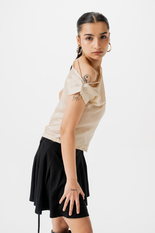 GOLDEN GLOW Silk Top