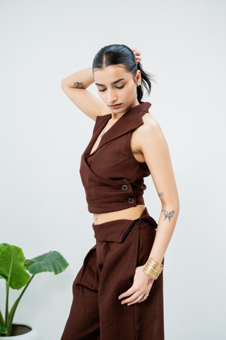 SHADOW BLOOM Linen Co-ord