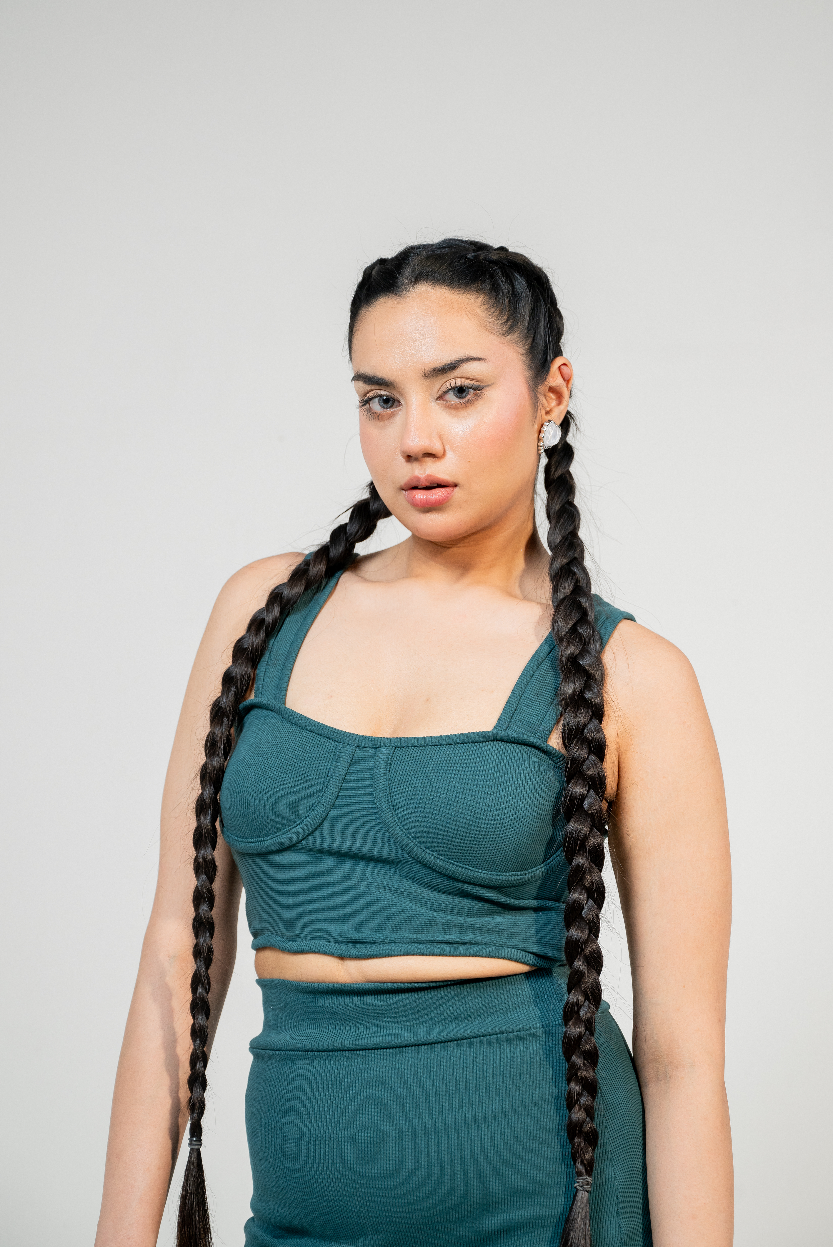 TEAL TERRAIN Bodycon Co-ord